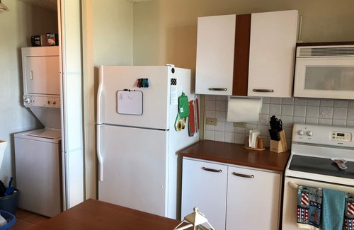 Miradero Condo | Beachfront family friendly garden condo, full A/C, WiFi, sleeps 6, Smart TV's