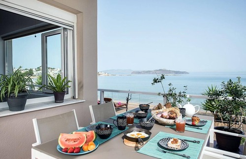 Agii Apostoli Other | Beachfront Glaros 3 bedroom villa with outside jacuzzi
