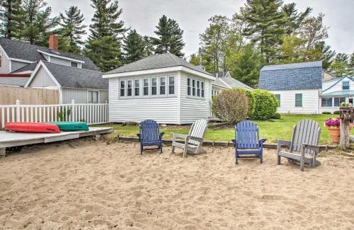 Sebago House | Beachfront Sebago Cottage with Deck and Grill!