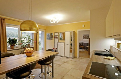 Bad Duerkheim Apartment | Beautiful apartment for 2 guests with WIFI, TV, terrace, pets allowed, panoramic view and parking