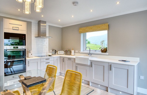 Crianlarich Ski Chalet | Beautiful 5 star, 2 bedroom, 2 bathroom chalet with stunning views and wood burning stove