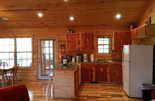 Mountain View Cabin | Beautiful cabin style home backing up on the White River!