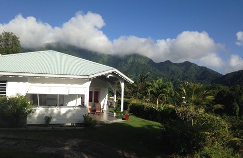 Le Morne-Vert House | beautiful Creole villa view mountain and sea