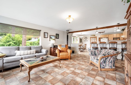 Orick House | Beautiful home with ocean and beach views, wood-burning stove & firepit