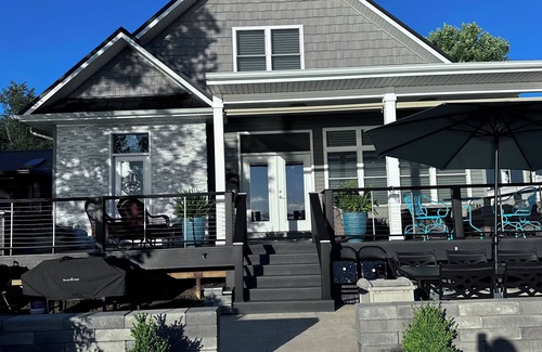 Wolcottville House | Beautiful Lake house with private sandy beach, kayaks, 5 beds, 5 bath and spa!