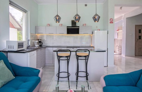 gmina Dobra House | Beautiful private villa for 8 guests with private pool, WIFI, TV, terrace, pets allowed and park.