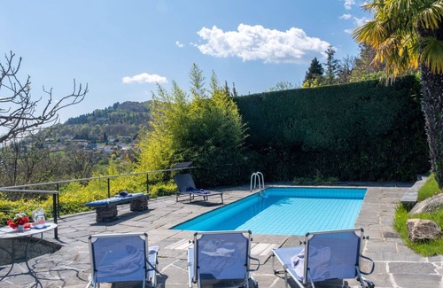 Melide House | Beautiful private villa with WIFI, private pool, TV, patio, pets allowed, panoramic view and par.