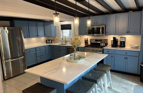 Dodds Addition House | Beautiful View of Lake Comegys, Short Walk to Beach & Pet Friendly!