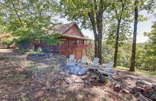 Sylvan Shores Cottage | Beaver Lake Home w/Game Room, Boat Slip & Views!