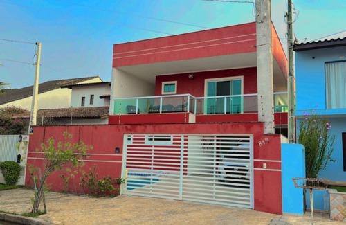 Jardim Casablanca House | Belíssima Casa em Peruíbe! Com ar Condicionado nos Dormitórios e Piscina