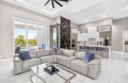 Burnt Store House | Blu Marina 5/3 salt water heated pool next to Boat Ramp.