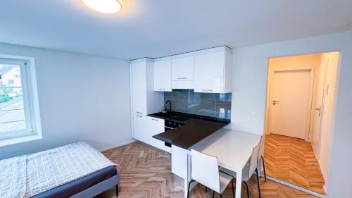 Brugg Apartment | Blue Apartment by Freihofapartments