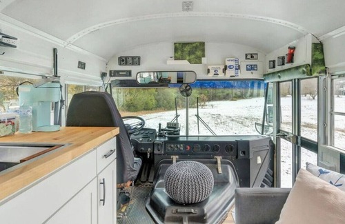 Nelson House | Blue Bird: Family Glamping on School Bus w/ Views!
