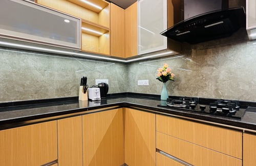 Saket Apartment | BluO Modern 3BHK MAX Saket -Lift, Parking , Balcony.