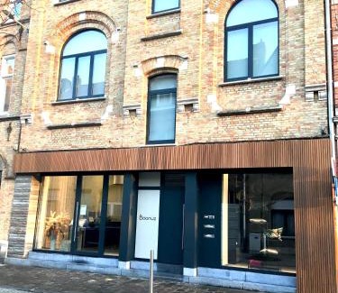 Ieper Apartment | Boonuz guesthouse, luxe duplex vakantiehuis in centrum Ieper met privé lounge terras en IR sauna