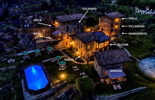 Colico Apartment | Borgo Erbiola Ciclamino Rustico Holiday Apartment with Pool