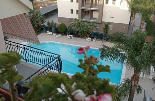 Calatabiano Apartment | Bouganville Residence: DeLuxe apartment facing the pool, sports field and games.