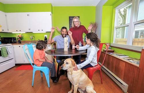 University Park Apartment | Boutique Studio Apartment Hotel across from CSU in Old Town Fort Collins! Take a trip back in time to when Hippies, Coffee Houses, and The British Invasion were everywhere! It's an urban-industrial studio, a rustic garden suite, and our pet-friend