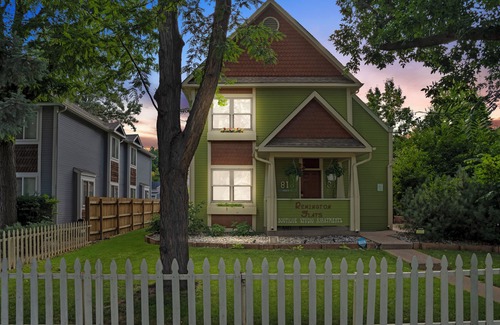 University Park Apartment | Boutique Studio Apartment Hotel across from CSU in Old Town Fort Collins! Take a trip back in time to when Hippies, Coffee Houses, and The British Invasion were everywhere! It's an urban-industrial studio, a rustic garden suite, and our pet-friend