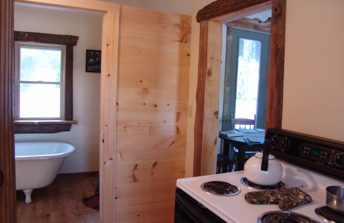Pittsfield Cabin | Bower Cabin- Cabin in woods on a remote pond, Romantic getaway, Green living!