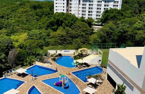 Pousada do Rio Quente Apartment | Experimente o Park Veredas Flat - ao Lado do Hot Park com Vistas Para a Piscina
