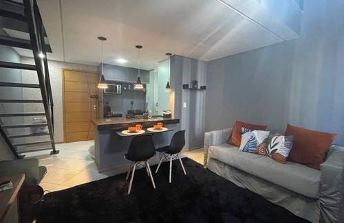 Bauru Apartment | Charming loft (CPO, Centrinho USP, Bauru Shopping)