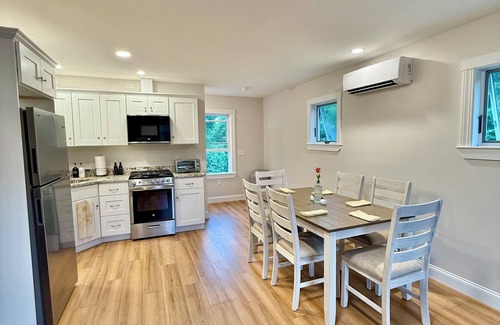 Bridgton House | Brand new 2BR, 1.5BA-close to amenities yet feels secluded. 2 story, AC, wifi!