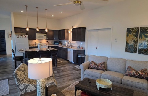 Evart House | Brand New Barndominium on 40 Acres with Private Lake