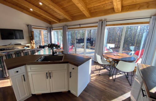 Beaconia Cabin | Brand new cabin at Balsam Harbour near Grand Beach w/hot tub & woodstove