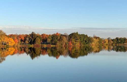 Wakefield Apartment | Bright 2 Br, Pets Welcome, Steps to Lake, Restaurants and Train