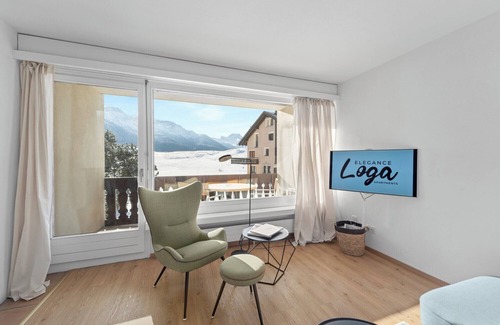 Surlej Apartment | Bright 3-room flat on the 1st floor in a quiet, sunny south-east location, appro