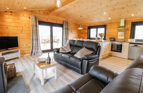 Machynlleth Cottage | BRYN EIDDON LOG CABIN, pet friendly, with hot tub in Machynlleth
