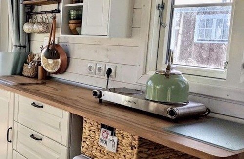 Waabs Cabin | "Bunk 14" circus wagon/tiny house by the sea, glamping