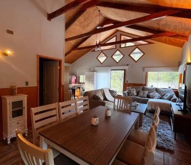 Curacautin House | Cabaña en Conguillio nieve con vista al volcan y tinaja