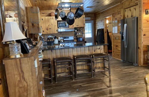 Au Sable Forks Cabin | Cabin with private lakefront, stunning sunsets and views of the Adirondack Mtns.