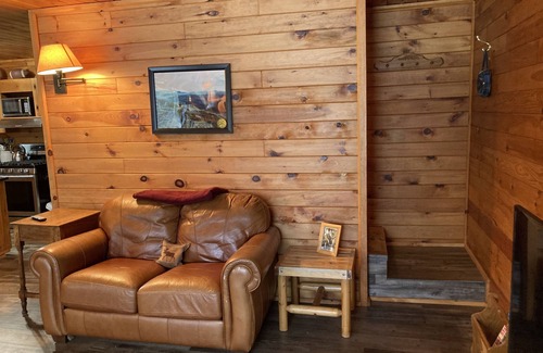 Au Sable Forks Cabin | Cabin with private lakefront, stunning sunsets and views of the Adirondack Mtns.
