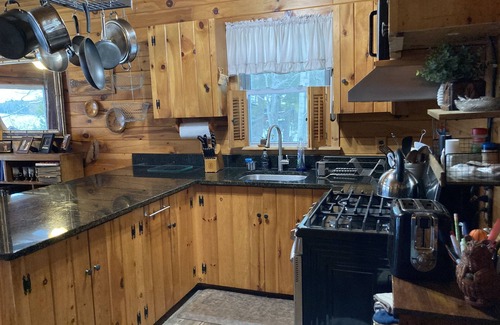 Au Sable Forks Cabin | Cabin with private lakefront, stunning sunsets and views of the Adirondack Mtns.