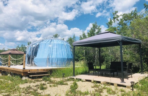 Bighorn No. 8 RV Rental | Campground Dome 2 in ghost lake