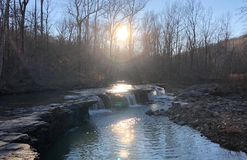 Combs House | Camping cabin with direct Mill Creek trail access!