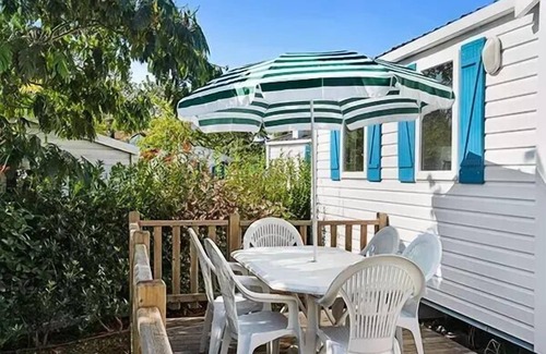 Camiers House | Camping La Dune Blanche* - Classic 4-room mobile home for 6 people