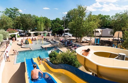 Canet Ski Chalet | Camping maeva Club Les Rivières * - Luxury Premium 3-Room Chalet for 5 People with Air Conditioning + TV