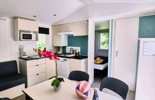 Messery House | Camping maeva Escapades Relais du Léman * - Premium Mobile Home 4 Rooms 6 People Air Conditioned + TV