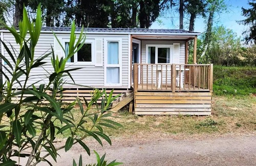 Mirepeisset House | Campsite Le Val de Cesse * - Mobile home MALIN 20m2 - 2 bedrooms - air conditioning - terrace 4 people