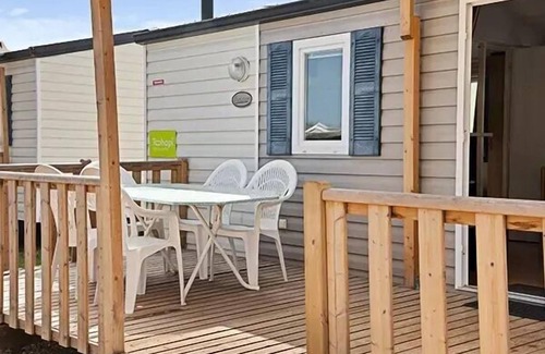 Beauvoir House | Campsite Les Pommiers du Mont Saint Michel * - Mobile home Classic 3 rooms 4 people - TV