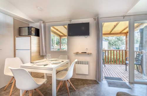 Les Conches RV Rental | Caravan '151' with Shared Pool and Shared Terrace