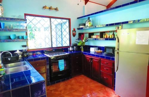 Pavones House | Casa Azul with Private Pool - Tropical Oasis - WiFi-AC-Bikes-Surfboards- Walk to point