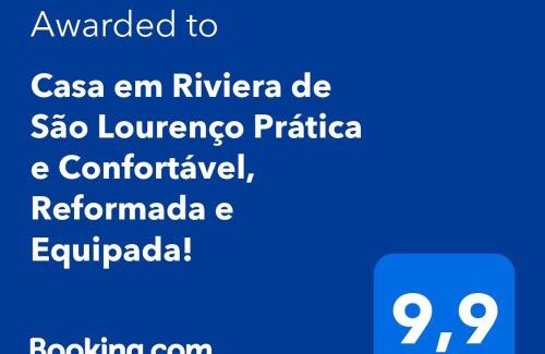 Riviera de Sao Lourenco House | Casa em Riviera de São Lourenço Prática e Confortável, Reformada e Equipada!