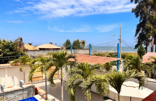 Data de Villamil Villa | Casa Halley #4 con vista al mar y piscina , 2 pisos - Villamil Playas , Data de Villamil