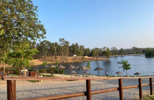 Corte do Pinto House | Casa Mel-Mina São Domingos-Praia fluvial-Terraço-3km-arcondicionado