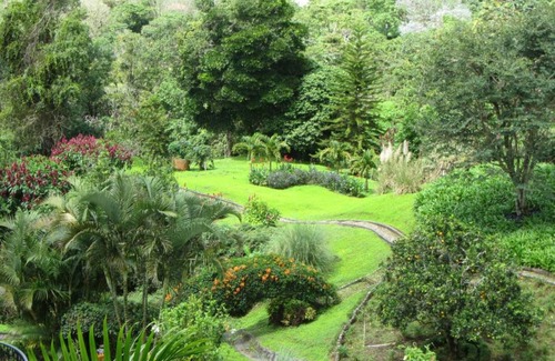 Jaramillo Cottage | Casita with stunning view of Volcano Baru, lush tropical gardens, above Boquete